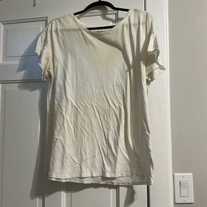 large loft white tee